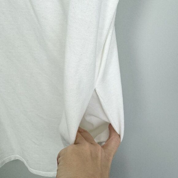 UMGEE | White Short Sleeve Elastic Cross Straps Dress Cover Up Women’s Size S - Picture 6 of 9